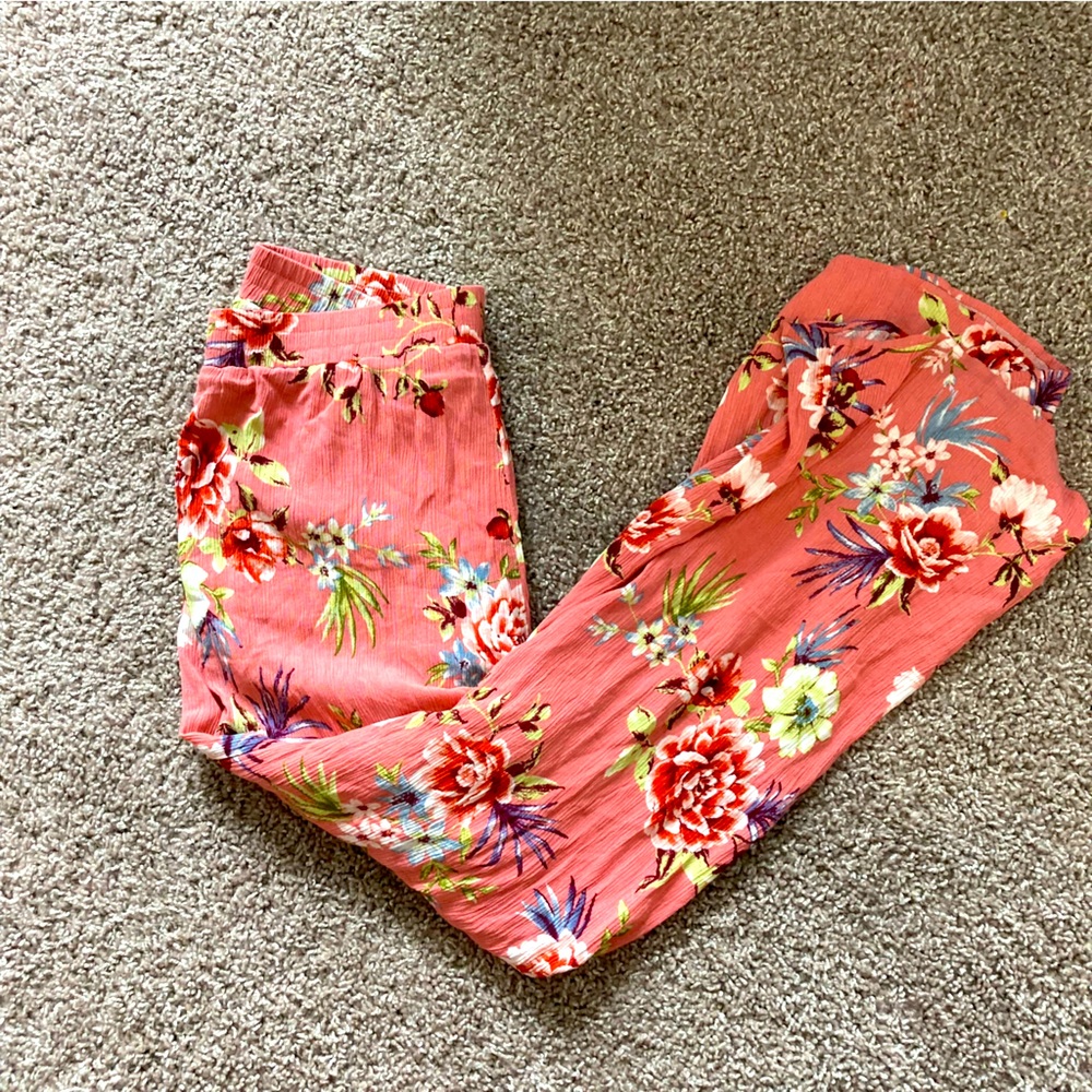 Floral Flowy Forever 21 Pants